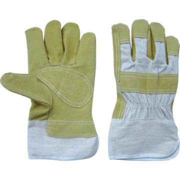 Pig Split Leather Full Palm Working Glove (3591)